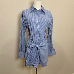 Lucy Paris Striped Shirt Dress